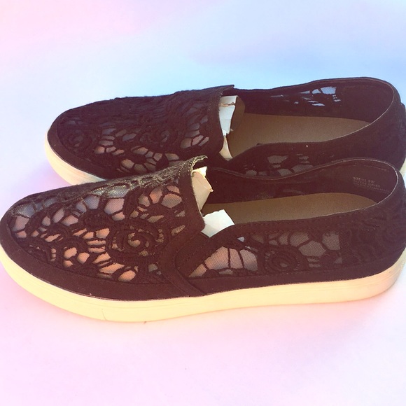 torrid Shoes - Torrid Black Lace Slip On